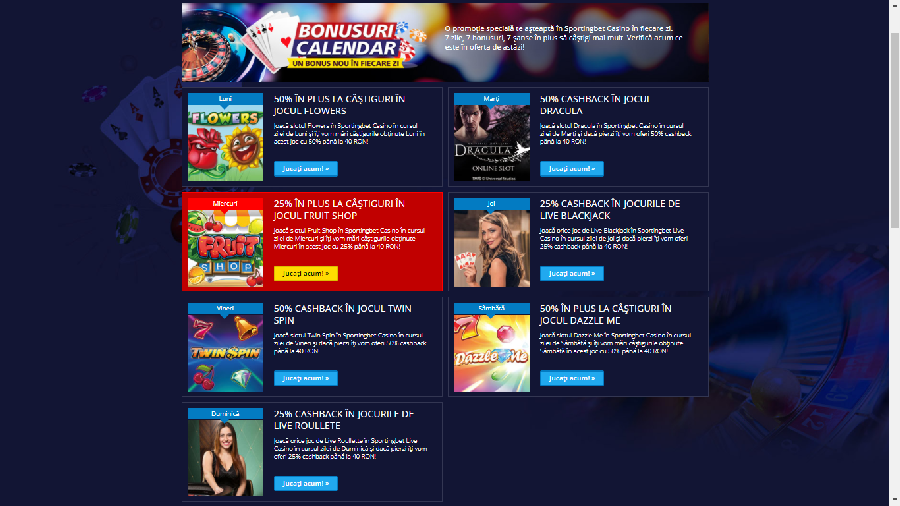 Promotii 7 zile din 7 la Sportingbet