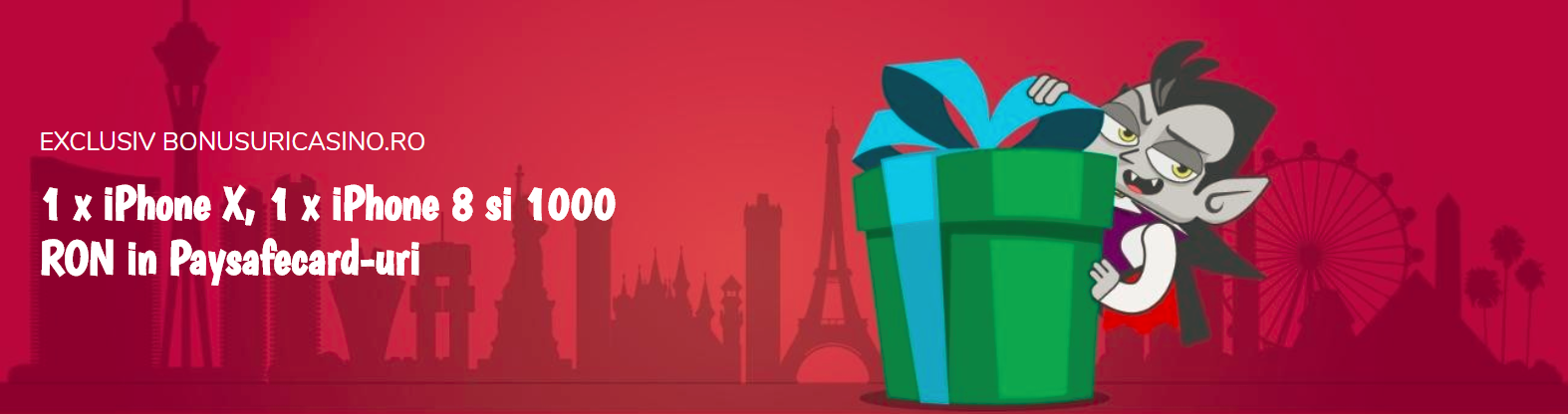 EXCLUSIV: Castiga 1 iPhone X, 1 iPhone 8 si 1000 RON in Paysafecard cu VladCazino!