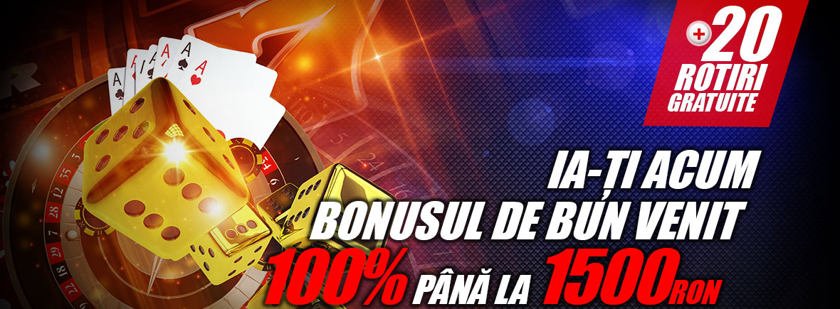 Bonus de bun venit de 100% pana la 1500 RON la Winmasters