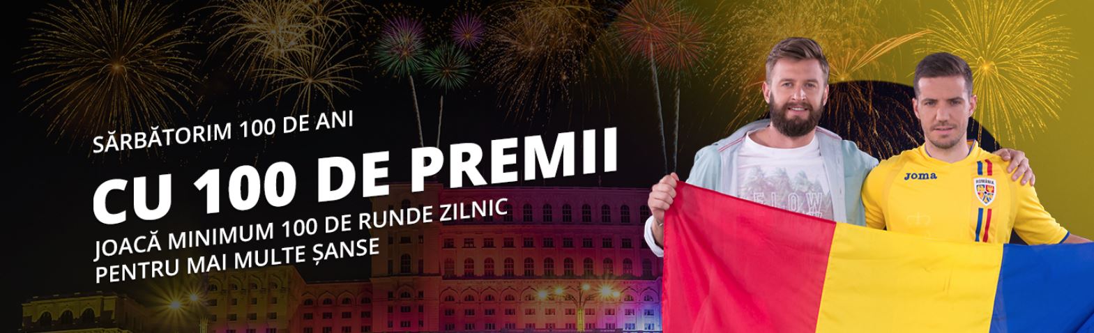 100 de ani cu 100 de premii la eFortuna