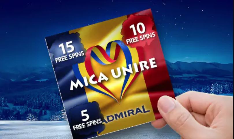 Rotiri gratuite de la Admiral Casino cu ocazia Micii Uniri