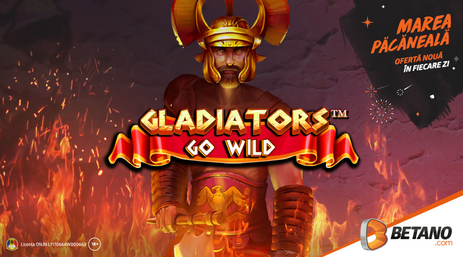 ? Doar azi: 20 rotiri gratuite la Gladiators go Wild!