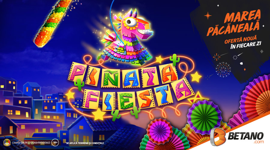 🍉 Doar azi: 15 rotiri gratuite la Pinata Fiesta!