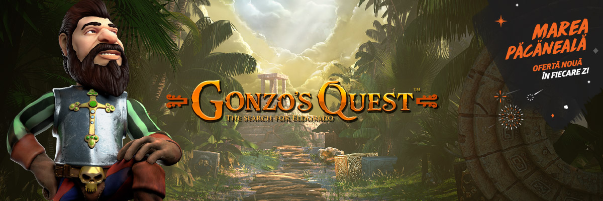 ⏰ Doar azi: 5 rotiri gratuite la Gonzo’s Quest!