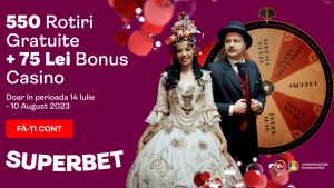 Superbet - 550 Rotiri Gratuite + 75 RON Bonus
